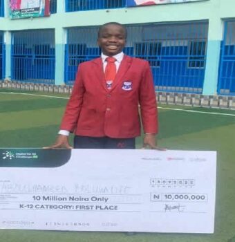 College Student Beats 15,000 Contestants to Win ₦10m in National IT Challenge in Lagos